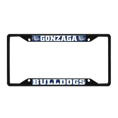 Fan Mats  LLC Gonzaga Bulldogs License Plate Frame Black Navy