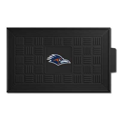 Fan Mats  LLC UTSA Roadrunners Medallion Door Mat Black