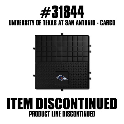 Fan Mats  LLC UTSA Roadrunners Heavy Duty Vinyl Cargo Mat Black