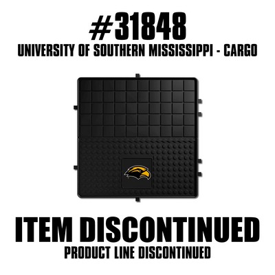 Fan Mats  LLC Southern Miss Golden Eagles Heavy Duty Vinyl Cargo Mat Black