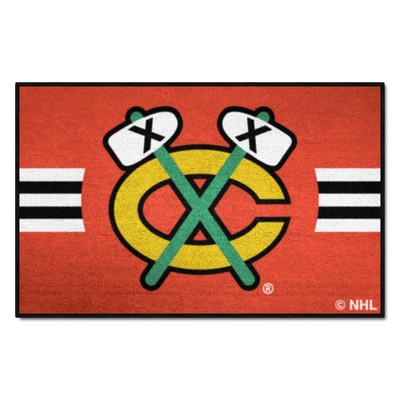 Fan Mats  LLC Chicago Blackhawks Starter Mat Uniform Red