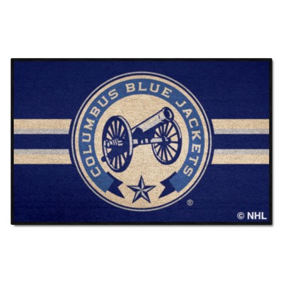 Fan Mats  LLC Columbus Blue Jackets Starter Mat Uniform Navy