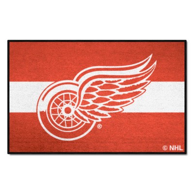 Fan Mats  LLC Detroit Red Wings Starter Mat Uniform Red