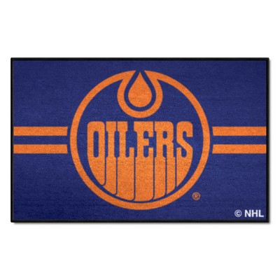 Fan Mats  LLC Edmonton Oilers Starter Mat Uniform Navy