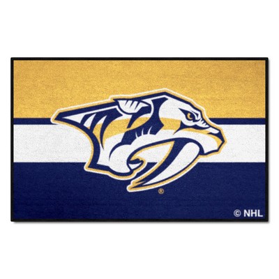 Fan Mats  LLC Nashville Predators Starter Mat Uniform Navy