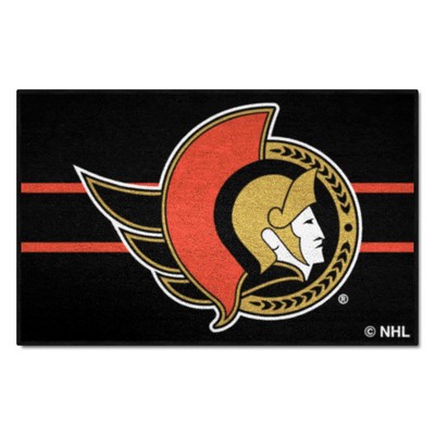 Fan Mats  LLC Ottawa Senators Starter Mat Uniform Black