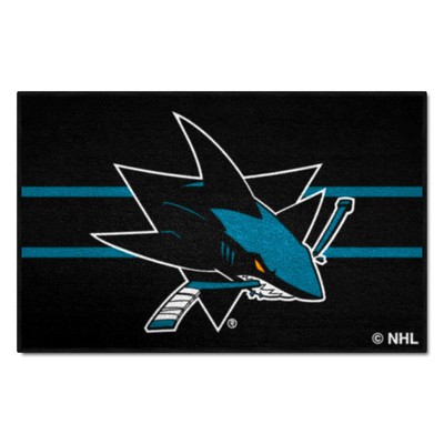 Fan Mats  LLC San Jose Sharks Starter Mat Uniform Black