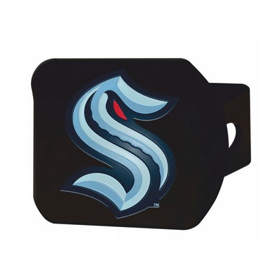 Fan Mats  LLC Seattle Kraken Color Hitch Cover Black Black