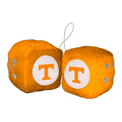 Fan Mats  LLC Tennessee Volunteers Fuzzy Dice Orange