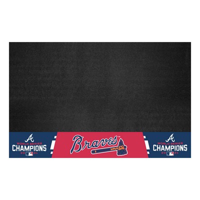 Fan Mats  LLC Atlanta Braves Grill Mat Black