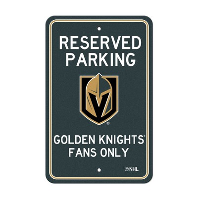 Fan Mats  LLC Vegas Golden Knights Parking Sign Gray