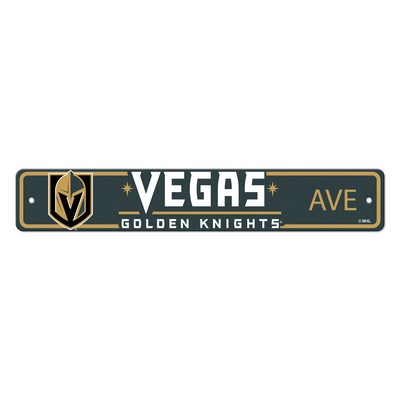 Fan Mats  LLC Vegas Golden Knights Street Sign Gray