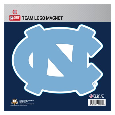 Fan Mats  LLC North Carolina Tar Heels Large Team Logo Magnet Blue