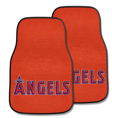 Fan Mats  LLC Los Angeles Angels 2-pc Carpet Car Mat Set Red