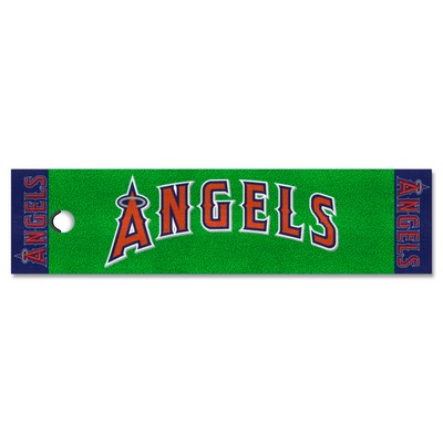 Fan Mats  LLC Los Angeles Angels Putting Green Mat Green