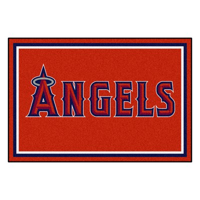 Fan Mats  LLC Los Angeles Angels 5x8 Rug Red