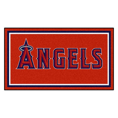 Fan Mats  LLC Los Angeles Angels 3x5 Rug Red