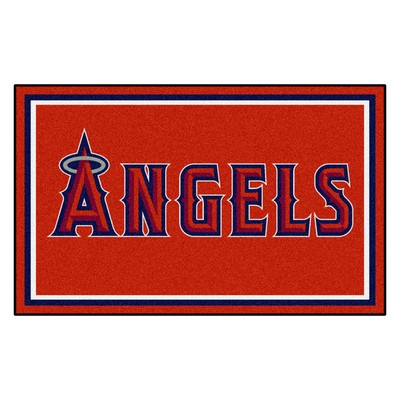 Fan Mats  LLC Los Angeles Angels 4x6 Rug Red