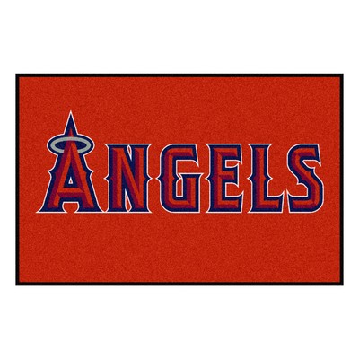 Fan Mats  LLC Los Angeles Angels Starter Mat Red