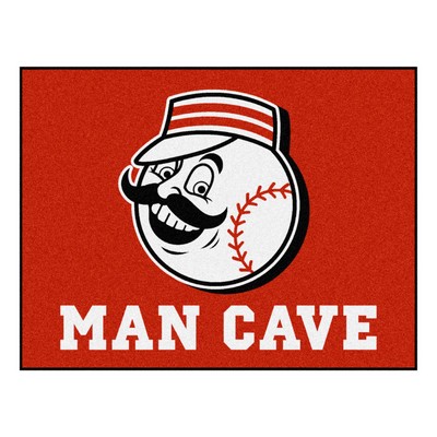 Fan Mats  LLC Cincinnati Reds All-Star Mat Man Cave Red