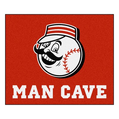 Fan Mats  LLC Cincinnati Reds Tailgater Mat Man Cave Red