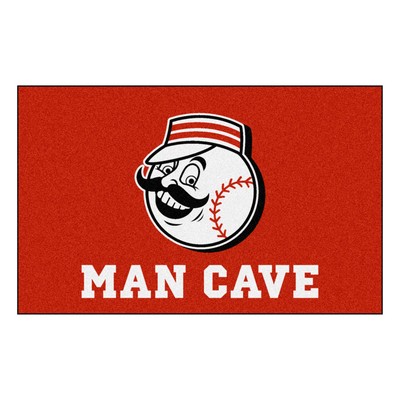 Fan Mats  LLC Cincinnati Reds Ulti-Mat Man Cave Red