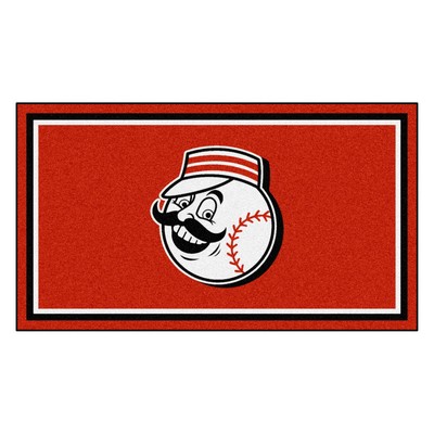 Fan Mats  LLC Cincinnati Reds 3x5 Rug Red