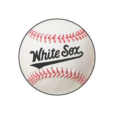 Fan Mats  LLC Chicago White Sox Baseball Mat White