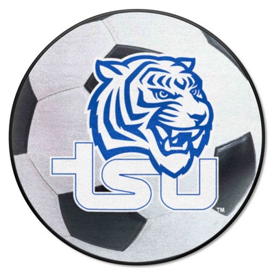 Fan Mats  LLC Tennessee State Tigers Soccer Ball Mat White