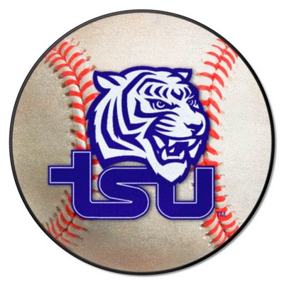 Fan Mats  LLC Tennessee State Tigers Baseball Mat White