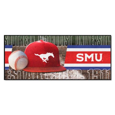 Fan Mats  LLC SMU Mustangs Baseball Runner Red