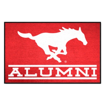 Fan Mats  LLC SMU Mustangs Starter Mat Alumni Red