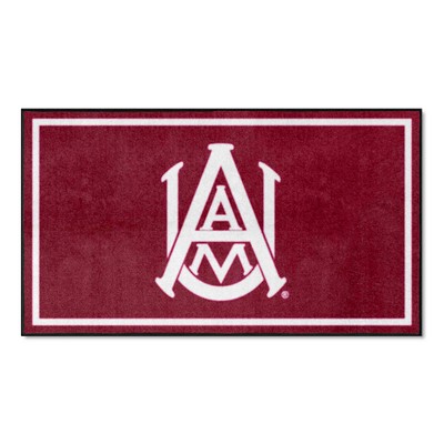 Fan Mats  LLC Alabama A&M Bulldogs 3x5 Rug Maroon