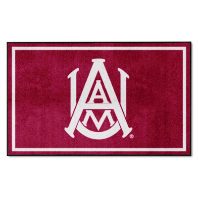 Fan Mats  LLC Alabama A&M Bulldogs 4x6 Rug Maroon