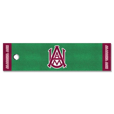 Fan Mats  LLC Alabama A&M Bulldogs Putting Green Mat Green