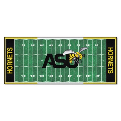 Fan Mats  LLC Alabama State Hornets Football Field Runner Green