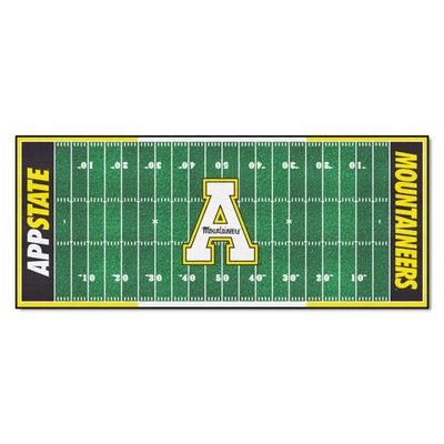 Fan Mats  LLC Appalachian State Mountaineers Football Field Runner Green