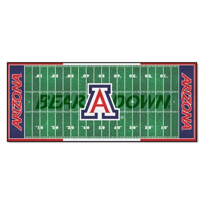 Fan Mats  LLC Arizona Wildcats Football Field Runner Green