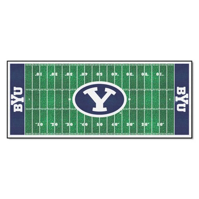 Fan Mats  LLC BYU Cougars Football Field Runner Green