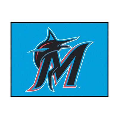 Fan Mats  LLC Miami Marlins All-Star Mat Blue