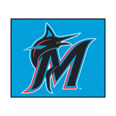 Fan Mats  LLC Miami Marlins Tailgater Mat Blue