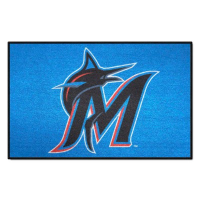 Fan Mats  LLC Miami Marlins Ulti-Mat Blue