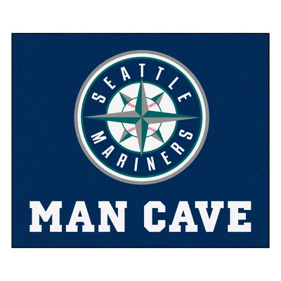 Fan Mats  LLC Seattle Mariners Tailgater Mat Man Cave Navy