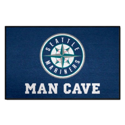 Fan Mats  LLC Seattle Mariners Ulti-Mat Man Cave Navy