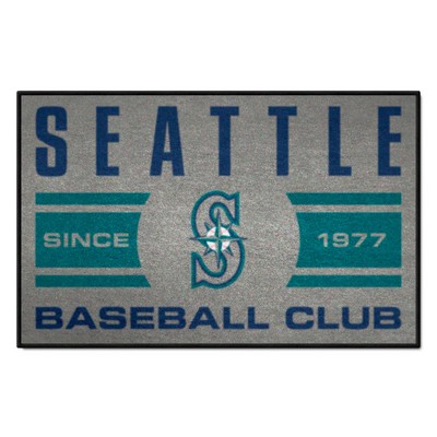 Fan Mats  LLC Seattle Mariners Starter Mat Uniform Gray