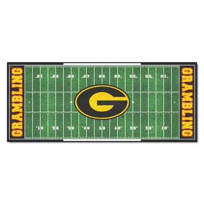 Fan Mats  LLC Grambling State Tigers Football Field Runner Green