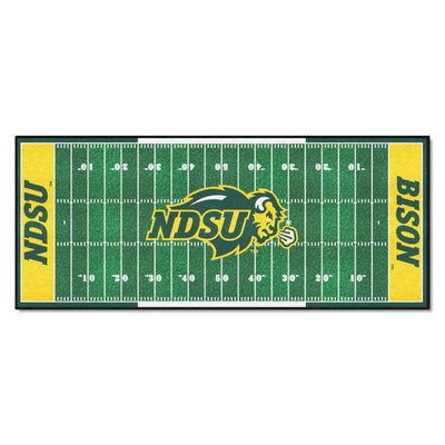 Fan Mats  LLC North Dakota State Bison Football Field Runner Green