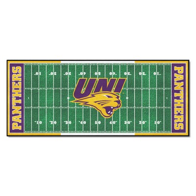 Fan Mats  LLC Northern Iowa Panthers Football Field Runner Green