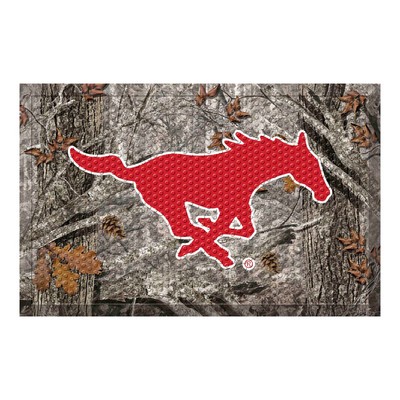 Fan Mats  LLC SMU Mustangs Camo Scraper Mat Camo