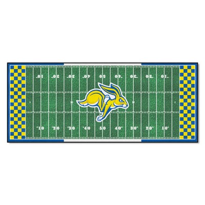 Fan Mats  LLC South Dakota State Jackrabbits Football Field Runner Green